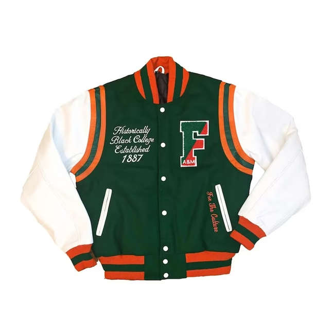 Men Florida A&M State University Varsity Jacket